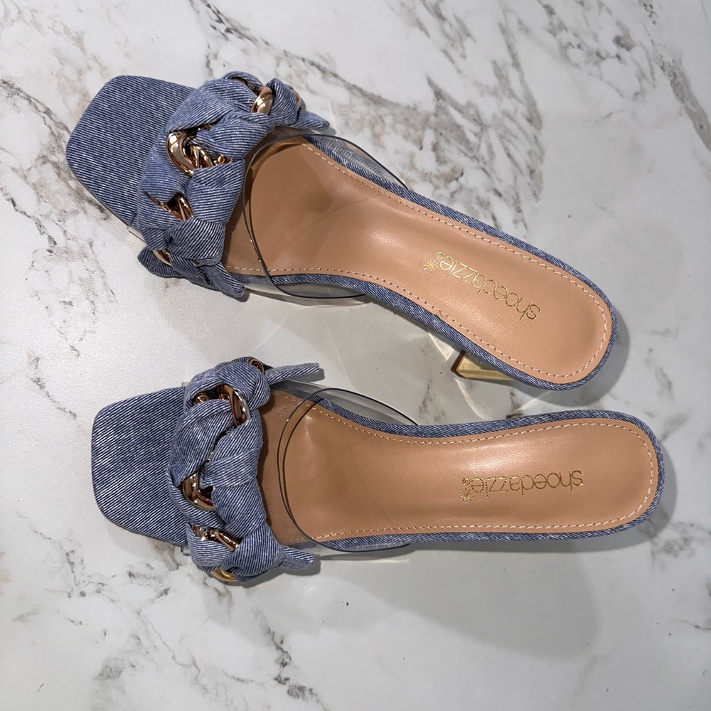 JustFab Jean heels - Picture 4 of 4